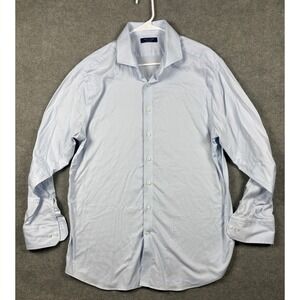 Cole Haan Grand.OS Dress Shirt Stretch Long Sleeve 18 34/35 Light Blue